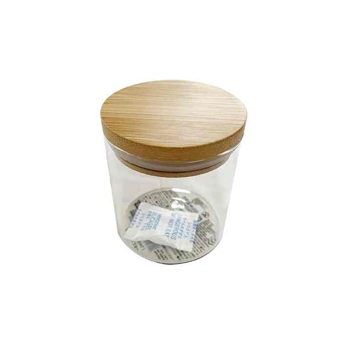 ガラスキャニスター（竹蓋付、１５０ｍＬ）