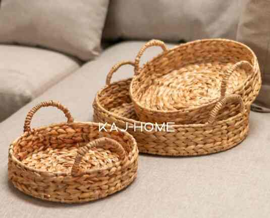 Tray Bulat - Enceng Gondok