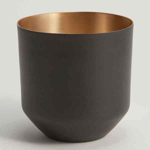 アルミプランター ブラック 鉢カバー