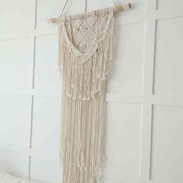 Hiasan Dinding Macrame Rajut