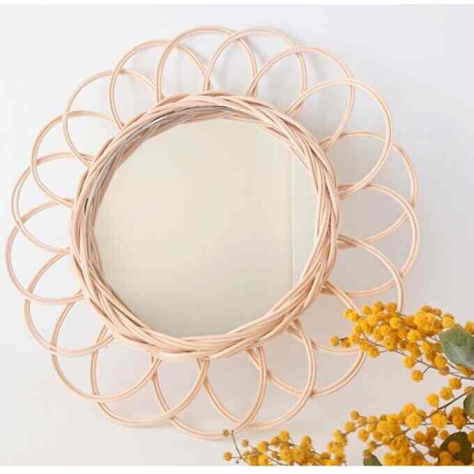 お花のラタンミラー Ｍサイズ