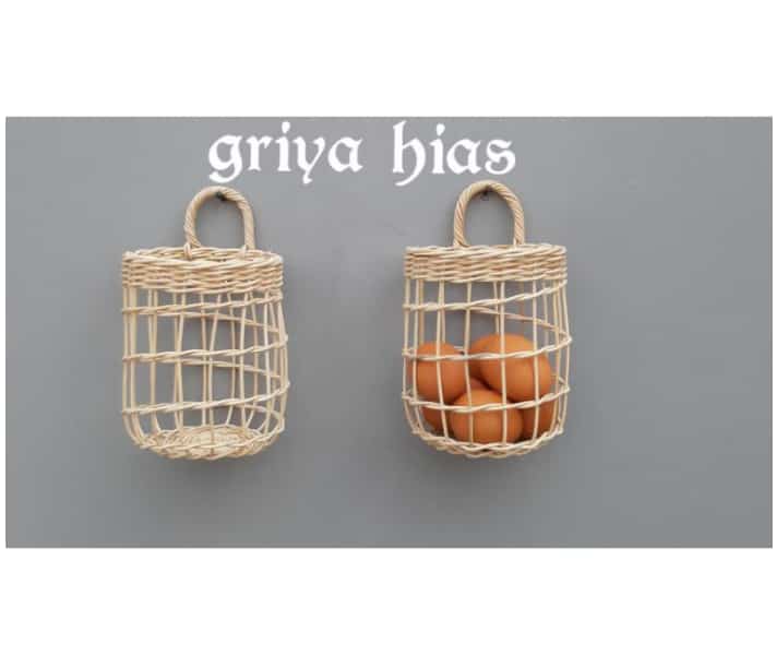 Keranjang Rotan Anyaman Mini