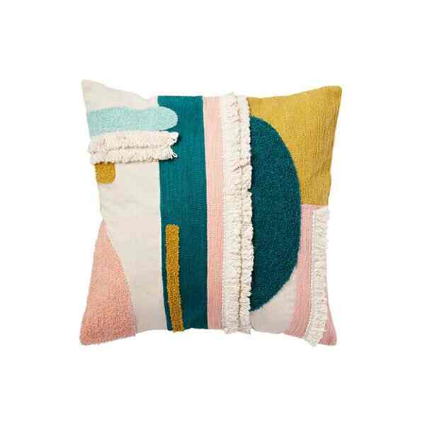 クッションカバー フリンジグリーン