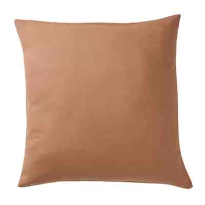 PRAKTSALVIA Sarung bantal kursi, cokelat, 50x50 cm