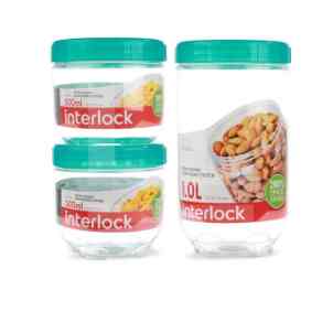 Tempat Makan Interlock Set 3PCS
