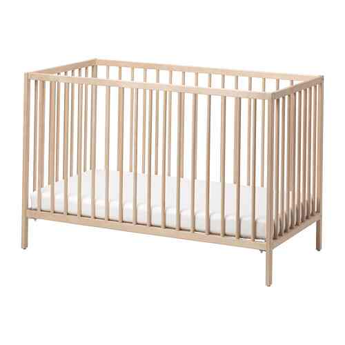 SNIGLAR Ranjang bayi, kayu beech, 60x120 cm