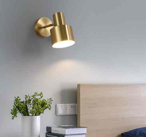 Lampu Dinding Nordic Modern - Perunggu