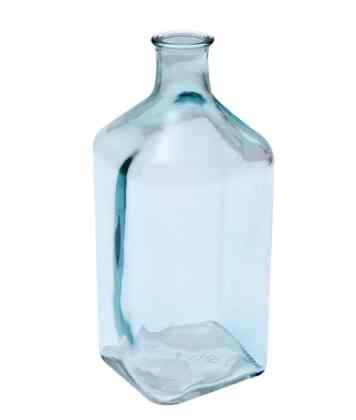 Vas Kaca 20 Cm, Biru Muda