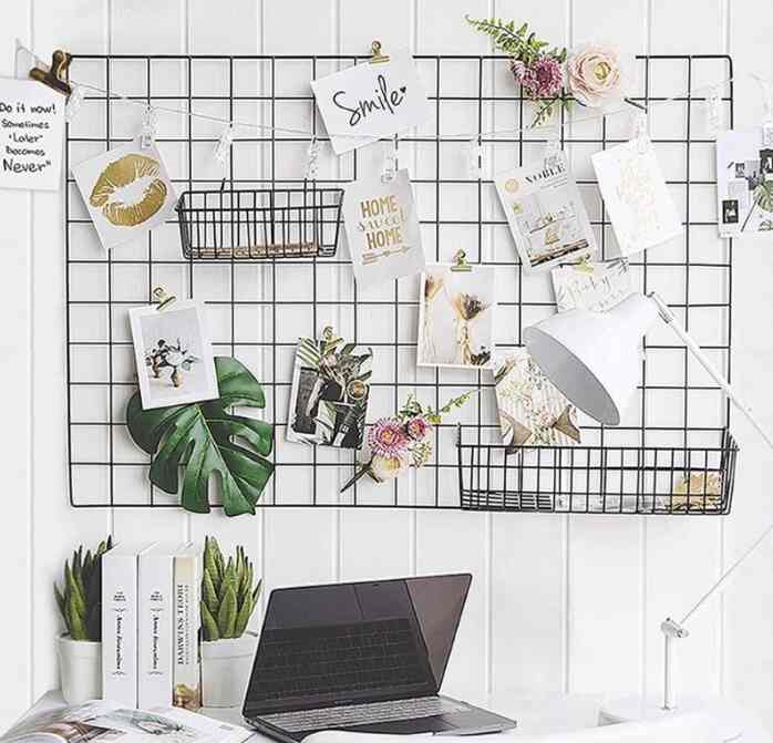 HIJANG Hiasan Dinding Wire Grid