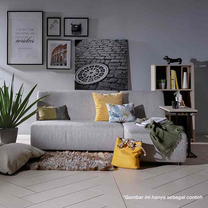 Studio Kursi Sofa Kain Bentuk L