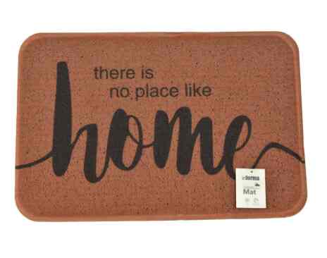 Keset Pintu Printed Home - Cokelat