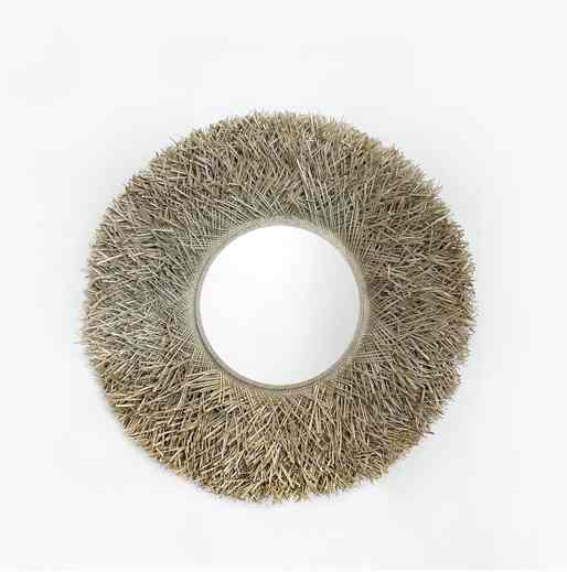 HL Mirror Zigzag Pandan D 90 CM, Natural