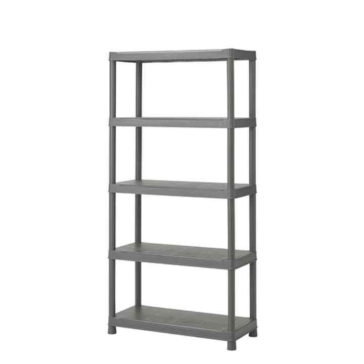 RUNMARÖ Unit rak, abu-abu tua dalam ruang/luar ruang, 90x40x182 cm