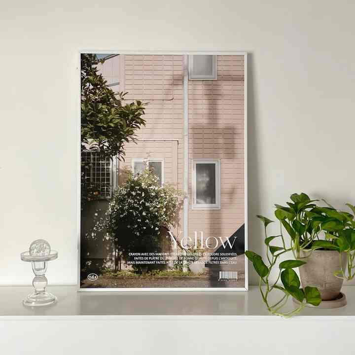 pastel yellow ポスター