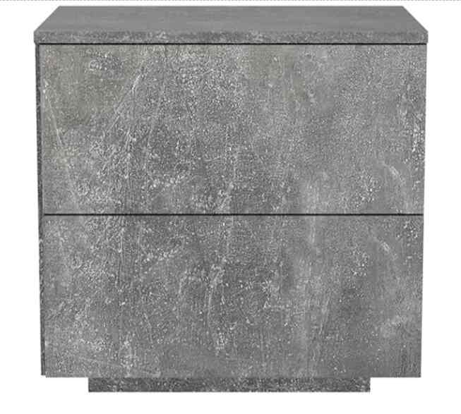 NightstandBedside Table with LED Lights