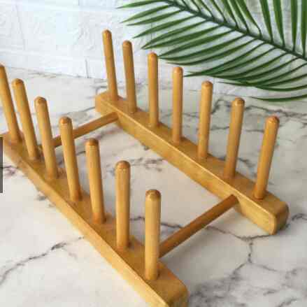 Rak Susun Piring Kayu