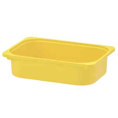 TROFAST Kotak penyimpanan, kuning, 42x30x10 cm
