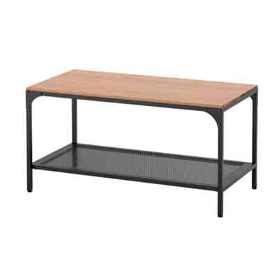 Fjallbo, Coffee table, black, 90x46 cm