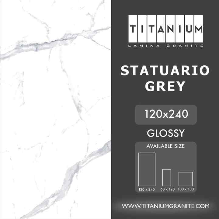 Titanium Granite - STATUARIO GREY - 120x240
