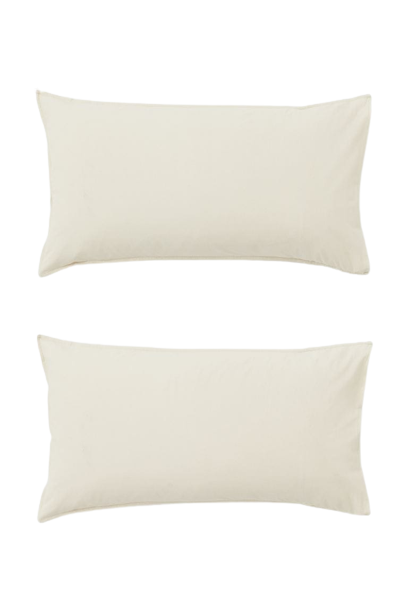 コットンピローケース 2枚セット50X90 【5colors】