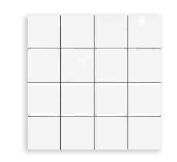 ELLAGRESS Mosaik Nat Palsu White Glossy