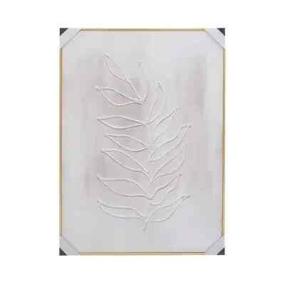 Hiasan Dinding Kanvas Art Leaves Ch23