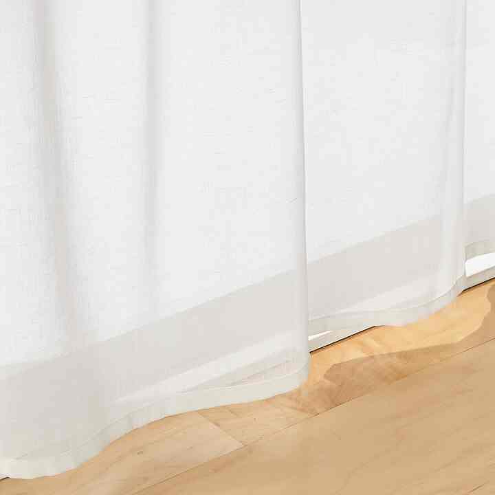 ポリエステルスラブボイルノンプリーツカーテン