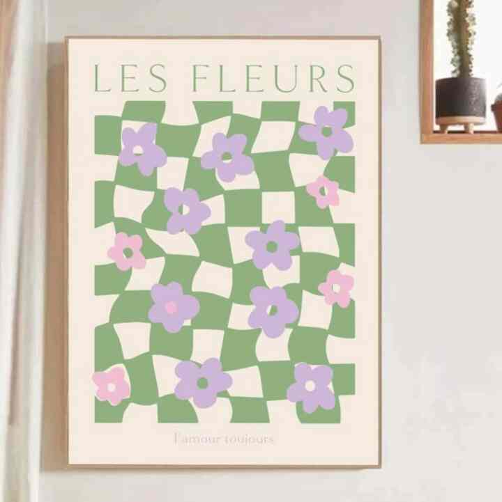 アンフレームドアート 花プリント