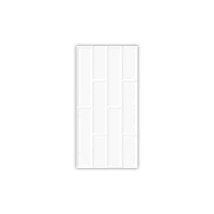Habitat Keramik Dinding 25x50 Putih Motif Batu Bata Glossy KW I