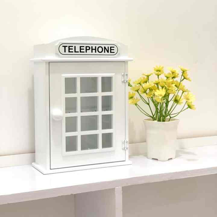 Kotak Kunci Phonebox London, White