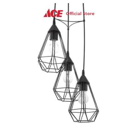 Eglo Tarbes Lampu Gantung Hias 3l Round - Hitam