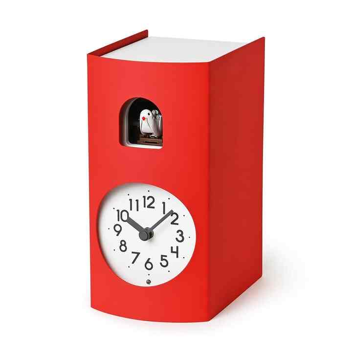 ブックー 鳩時計 レッド