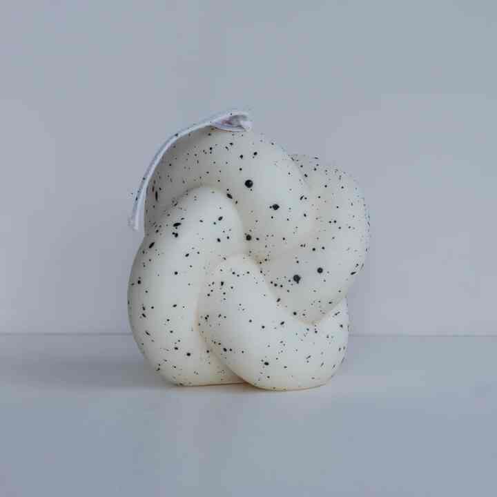 Tube Knot キャンドル 2 Gray Dot