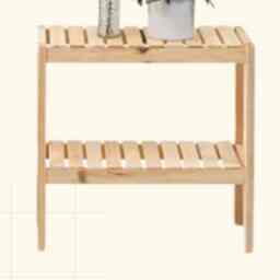Wooden Shelf Oana 50cm 2 Rak Susun