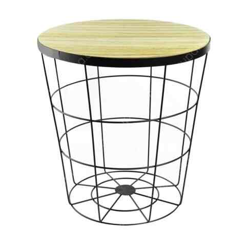 Toby Meja Tamu Dengan Penyimpanan Hitam