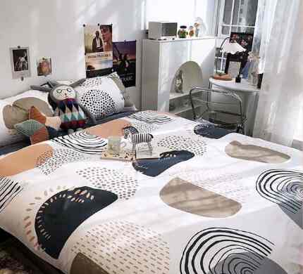 Sprei Katun Lokal Motif Stockholm/Oxford