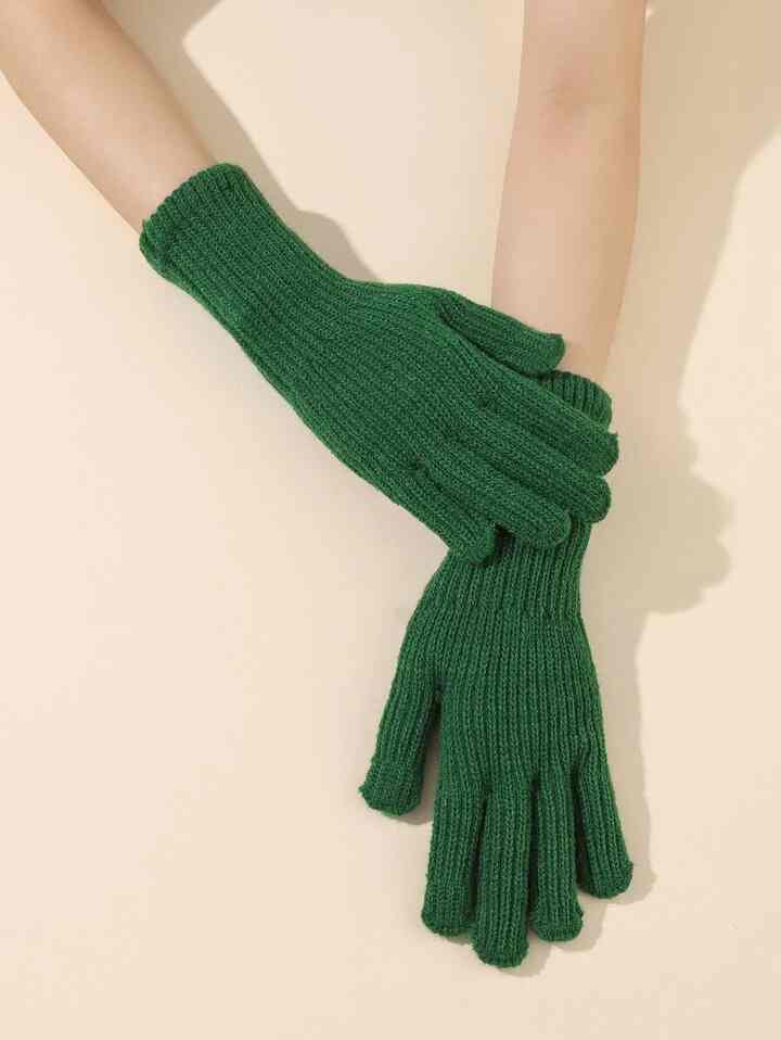 ミニマリスト 無地柄 手袋