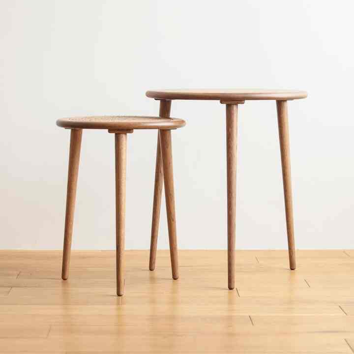 ネストテーブル RattanMix［3色］