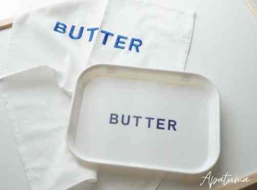 Napkin aesthetic butter