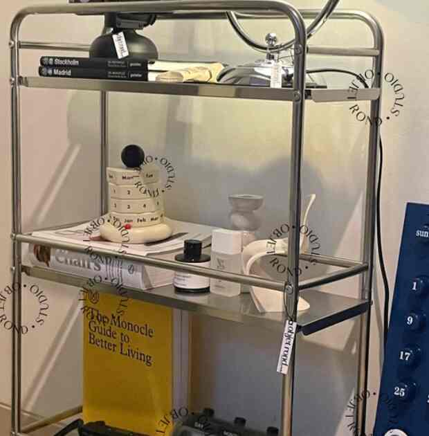 trolley rack stainless steel 3-tier