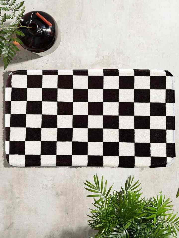 フロアラグ チェッカーボード パターン