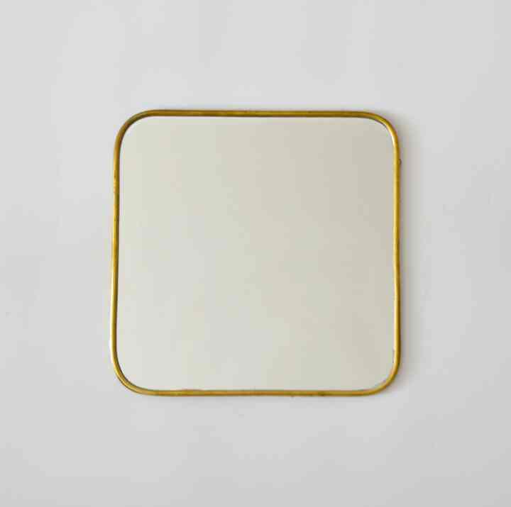 真鍮 スクエアミラー