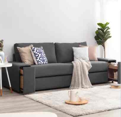 MICHIO Sofa 3 Seater Abu-Abu Tua