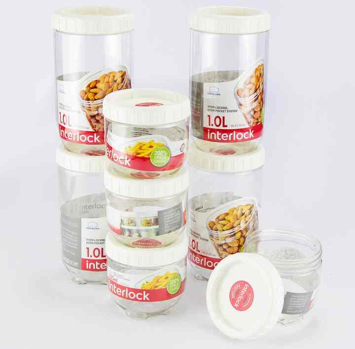 Dry Food Jar Toples Susun Interlock Stackable Food Container Original