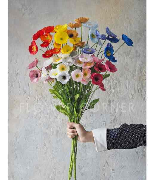 Bunga Artificial Poppy Dekorasi Affordable (B22123)