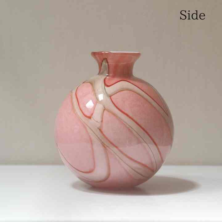 Pink Flame / Bolvase with Neck フラワーベース