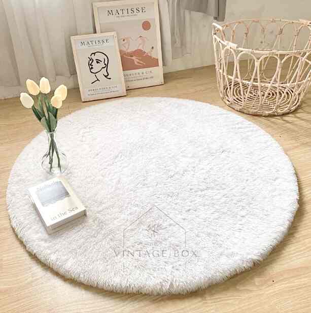 KARPET BULU BULAT diameter 100cm