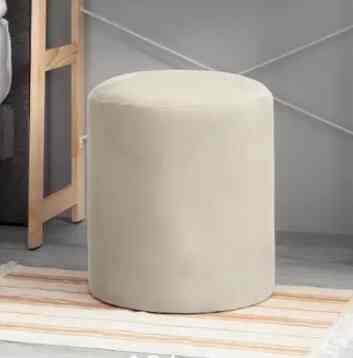 Yoba round stool - Krem