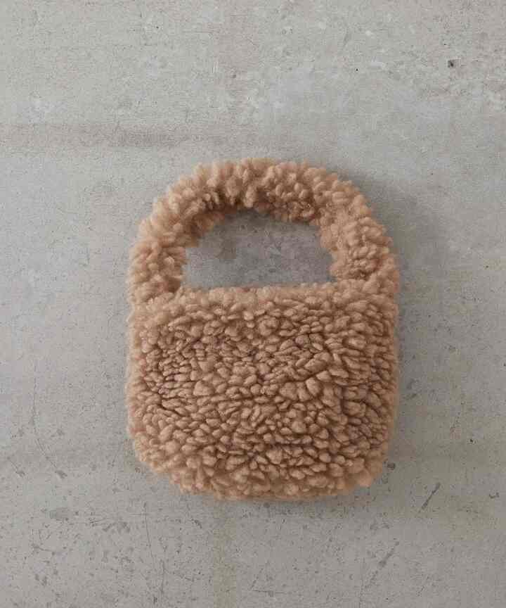 フェイクファー もこもこ ミニバッグ