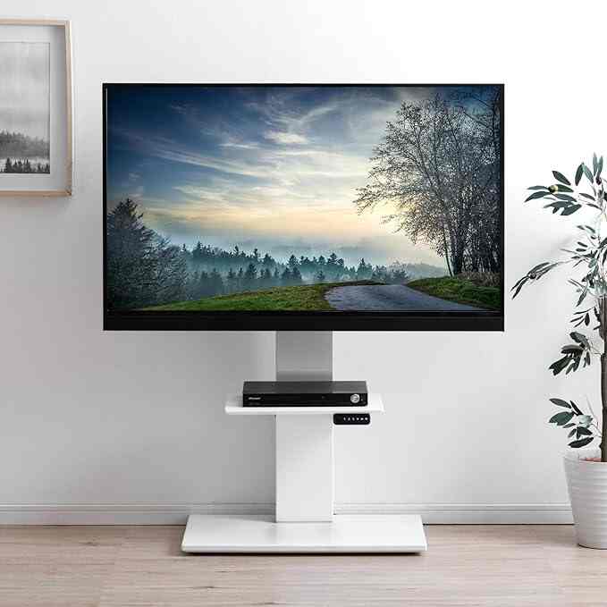 電動テレビスタンド  キャスター付き［6色］